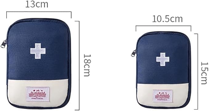 First Aid Bag Empty,Small Portable Empty First Aid Kit Bag Waterproof Section Dividers Travel Medicine Bag for Emergency for Home Office Car Outdoors Boat Camping Hiking Cycling (Pink)