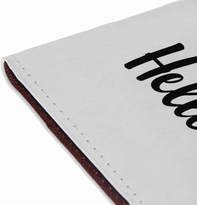 Panda Passport Holder for Travel Smiling Bear Hello Love Heart PU Leather Passport Cover Wallet Cute Passport Card Holder for Women and Men