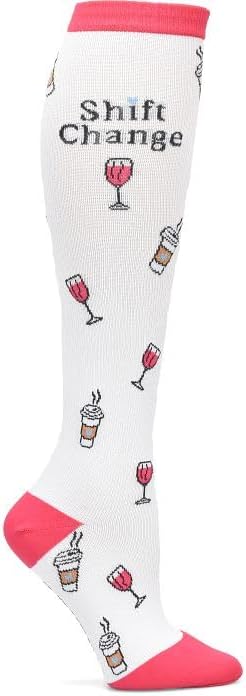 Nurse Mates Women's Calf Socks | 12-14 mmHg Compression | Superior Support & Comfort | 1 Pair