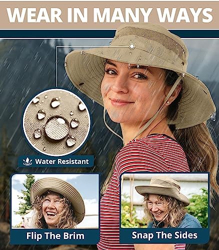 GearTOP Safari Sun Hat for Men and Sun Hats for Women UV Protection UPF 50+ Hiking, Gardening, Fishing