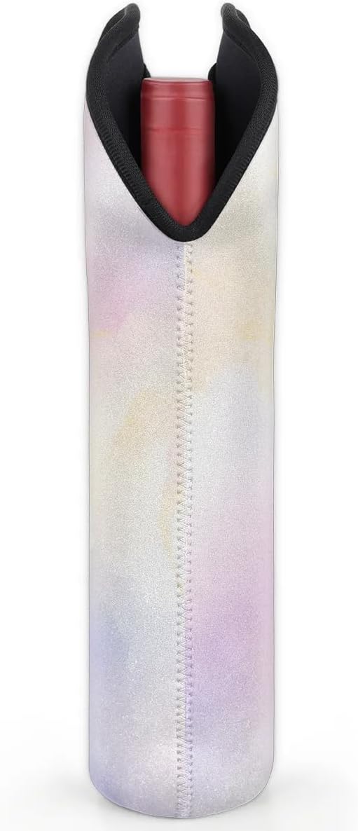 Wine Carrier Tote Personalized Bag for 2 Bottles - Neoprene Wine Bottle Holder with Carry Handle, Wine Protective Bag Insulated Bag Beer Cans Water Bottle Holder for Travel Picnic,Style6