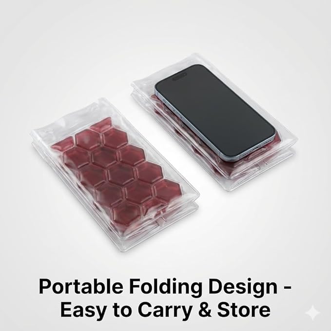 Portable Wine Chiller Bag - Collapsible Clear PVC Ice Bucket for Champagne & Beer - Reusable Wine Cooler Sleeve with Handle - Leakproof Carrier Tote for Picnics, BBQ, BYOB & Outdoor Parties (red)