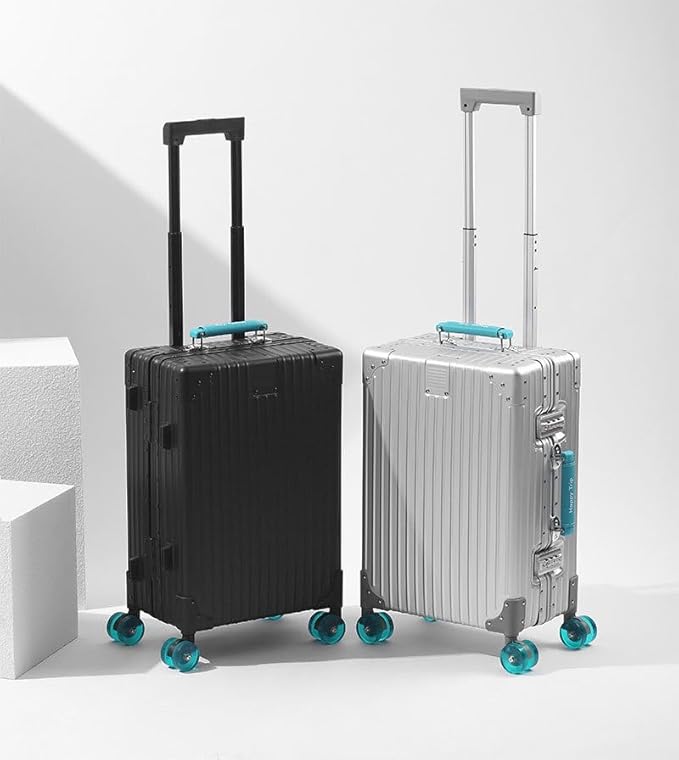 Aluminum Luggage 28inch – 2026 Upgrade Zipperless Suitcase with TSA Lock, 360° Silent Spinner Wheels – Premium Aluminum-Magnesium Alloy Suitcase for Modern Travelers