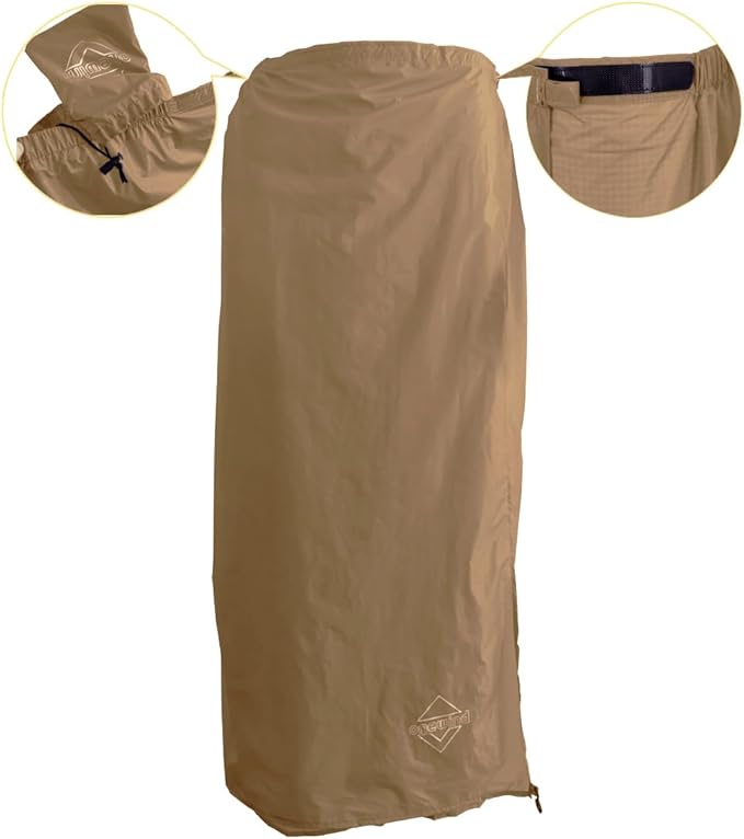 onewind Rain Skirt, Half Poncho Waterproof Ultralight Nylon Rain Kilt Windproof Rainwear Liner for Riding Camping Hiking