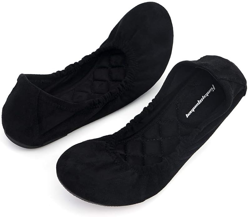 FUNKYMONKEY Women's Ballet Flats Soft Round Toe Comfortable Shoes