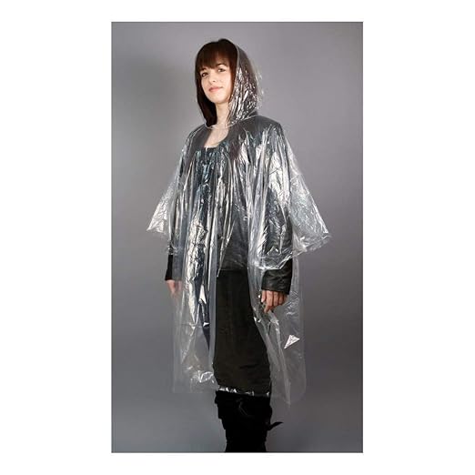 Travelon Emergency Rain Poncho, Clear - 12215-85