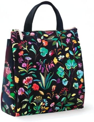 kate spade new york Portable Soft Cooler Lunch Bag, Thermal Tote with Insulated Interior Lining and Storage Pocket, Lunch Tote for Women, Autumn Floral