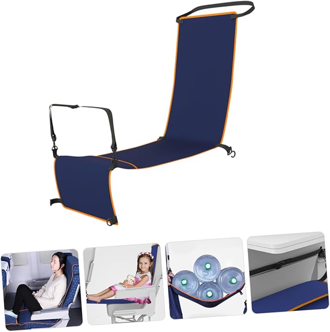 Zerodeko Airplane Seat Extender Hammock Comfortable Sleeper for Long Flights Foot Hammock for Air Travel Essentials
