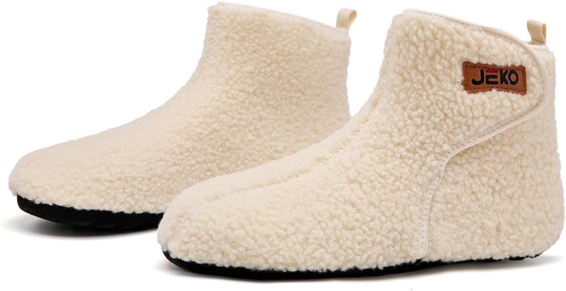 UUBARIS Bootie Slippers for Women Men Furry Warm House Sock Shoes For Indoor Outdoor Travel