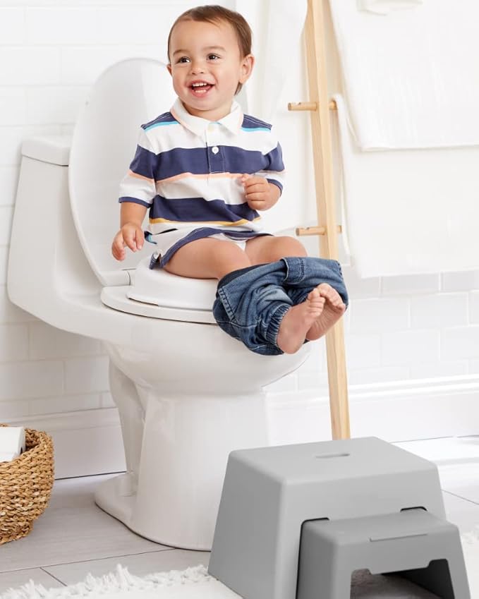 Skip Hop Go Time Multi-Stage 3 in 1 Potty Seat, White/Grey