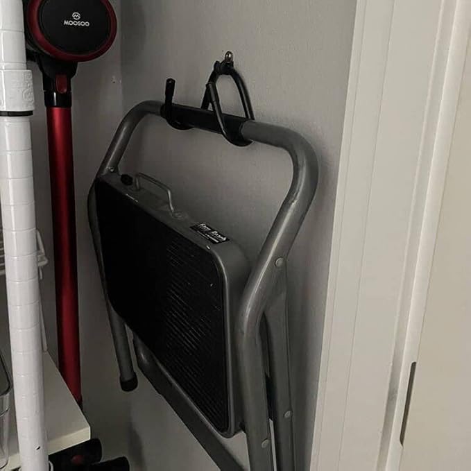 4 Pack Chair Storage Rack, Wall Mounted Folding Chairs Organizer and Hanger, Garage Storage Tool Organizer Rack Tools Garage Organization Wall Mount Rack Hanger for Home, Garage, No Chair