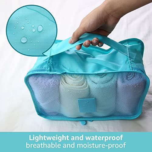 Portable Packing Cubes - Perfect Luggage Organizer Bags, Packing Cubes for Suitcases, Compression Packing Cubes, Travel Bags Organizer for Luggage, Luxurious Travel Cubes, Navy