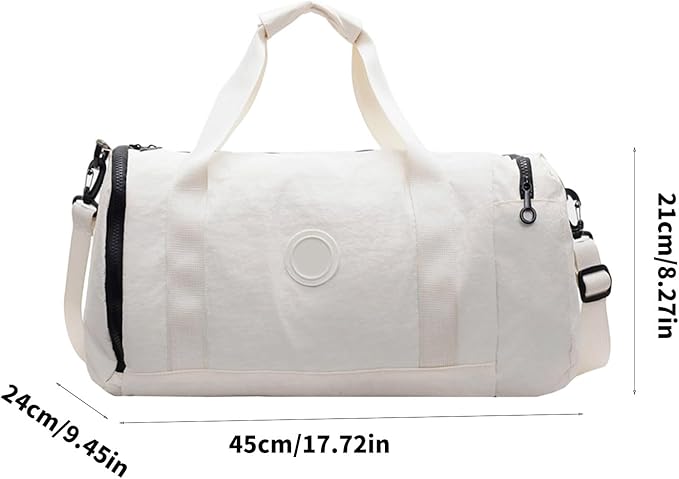 Large Capacity Gym Travel Bags with Separate Shoe Compartment and Wet Dry Pockets for Outdoor Sports Fitness Trip