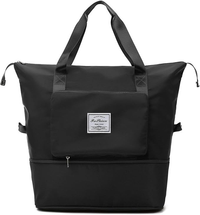 Large Capacity Travel Bag, Foldable Travel Bag, Expandable Travel Duffel Bag, Collapsible Waterproof Large Capacity Travel Handbag, Overnight Bag for Women and Man