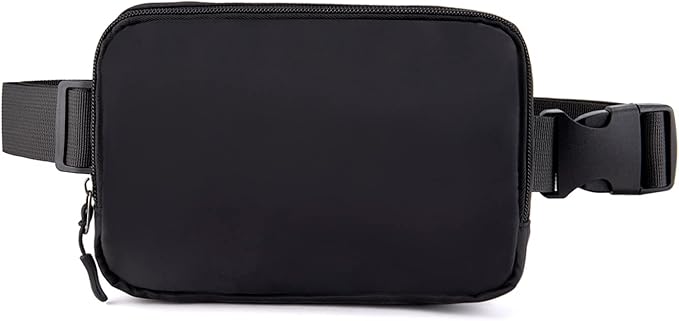 Belt bag Fanny pack crossbody bags for women Everywhere belt bag (black)