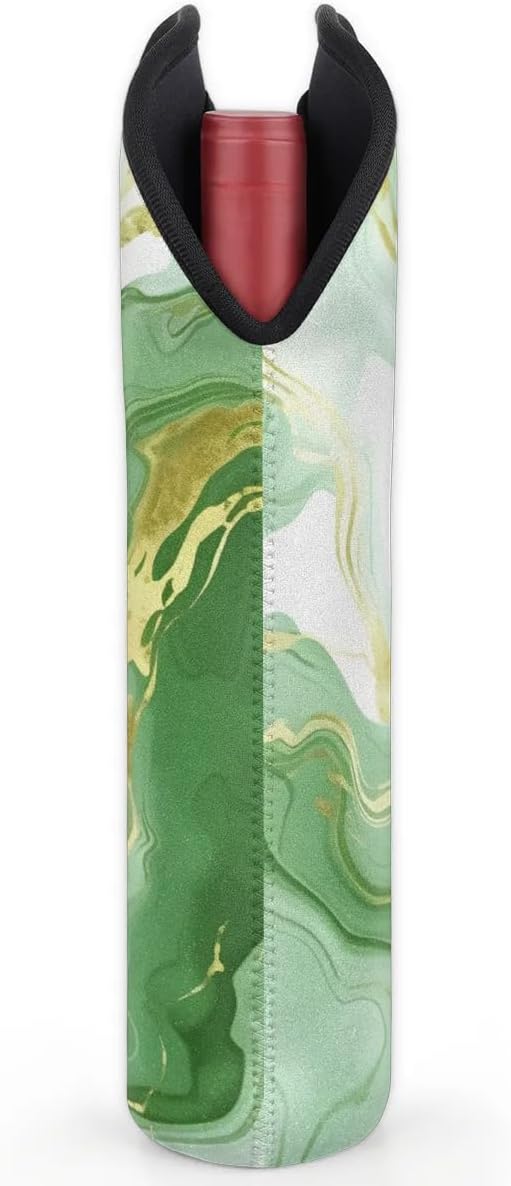 Wine Carrier Tote Personalized Bag for 2 Bottles - Neoprene Wine Bottle Holder with Carry Handle, Wine Protective Bag Insulated Bag Beer Cans Water Bottle Holder for Travel Picnic,Style5