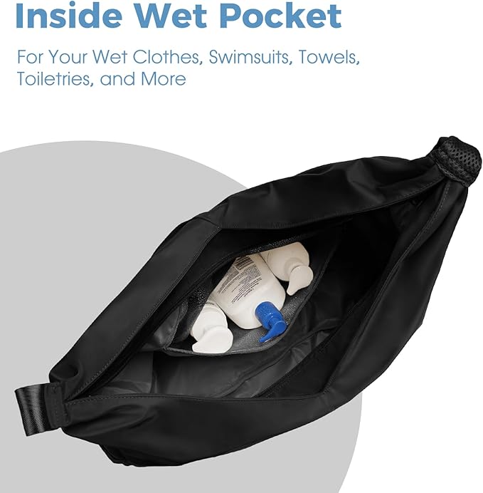 Ceneda Gym Bag Lightweight Multi-Pocket Travel Tote for Yoga