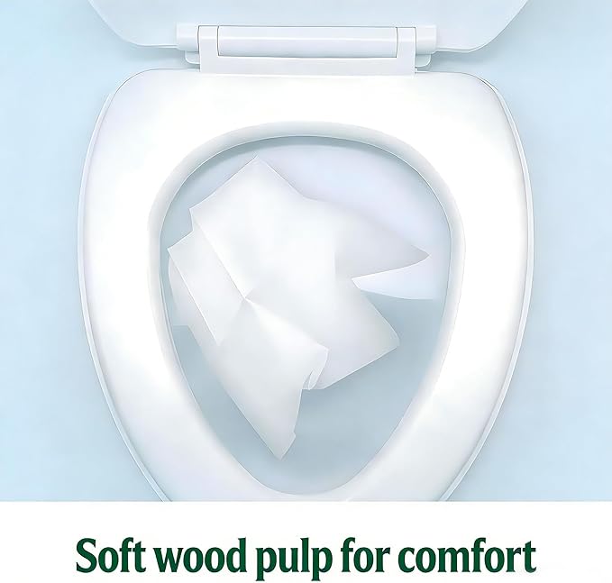 Disposable Toilet Seat Covers, 10pcs Flushable Travel Disposable Toilet Seat Covers for Adults Kids Potty Training, Travel Essential Accessories for Airplane, Road Trips, Camping (10)