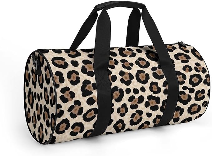 Overnight Weekender Travel Bag Cheetah Leopard Print Gym Sports Travel Workout Bag Basketball Football Weekender Bags