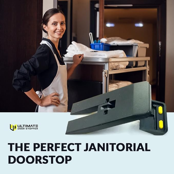 Ultimate Door Stopper | Pocketstop | Non Slip Rubber Feet Door Stop | Foldable Door Wedge | Lightweight & Portable Door Holder | Portable Door Lock | Door Stopper Wall Protector