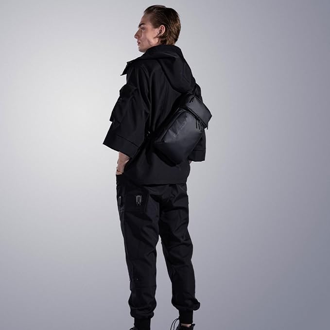 Kingsons Sling Crossbody Bag Anti-theft Chest Shoulder Backpack for Men Waterproof Minimalist Casual Daypack for Travel Gym