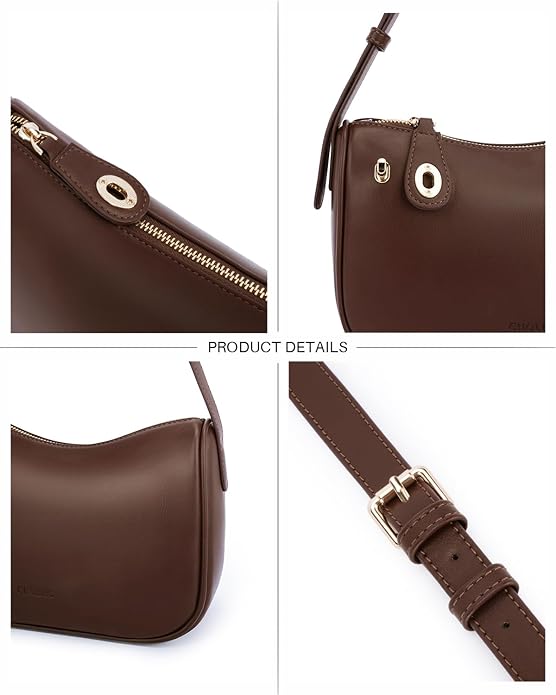 CHOLISS Shoulder Bag for Women, RFID Anti-Theft Crossbody Bags for Women, Vegan Leather Purse Handbags with Zipper Closure