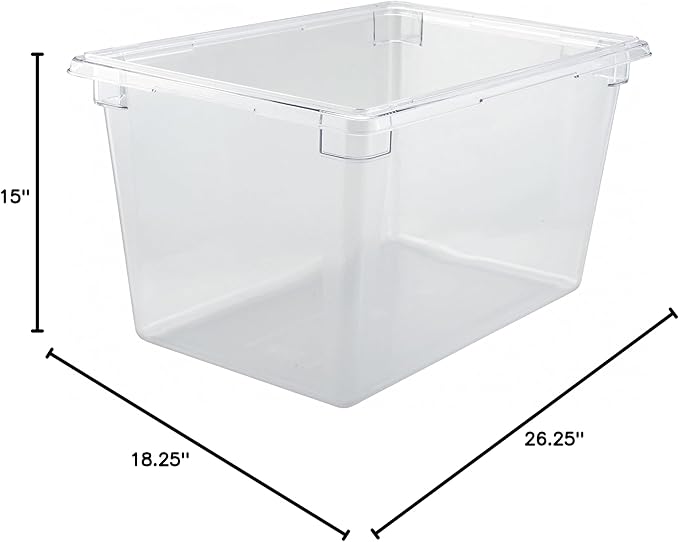 Winco PC Food Storage Box,18X26X15