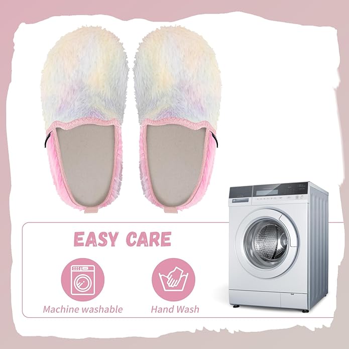 WateLves Kids Toddler Slippers Girls Boys Slip on House Shoes Lightweight Anti Slip Sock Slippers Winter Indoor Outdoor Walking Shoes