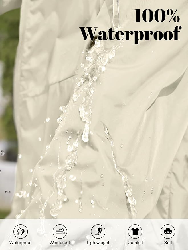 Packable Rain Jacket Women Waterproof Lightweight Jacket With Hood Womens Windbreaker Jacket S-XXL