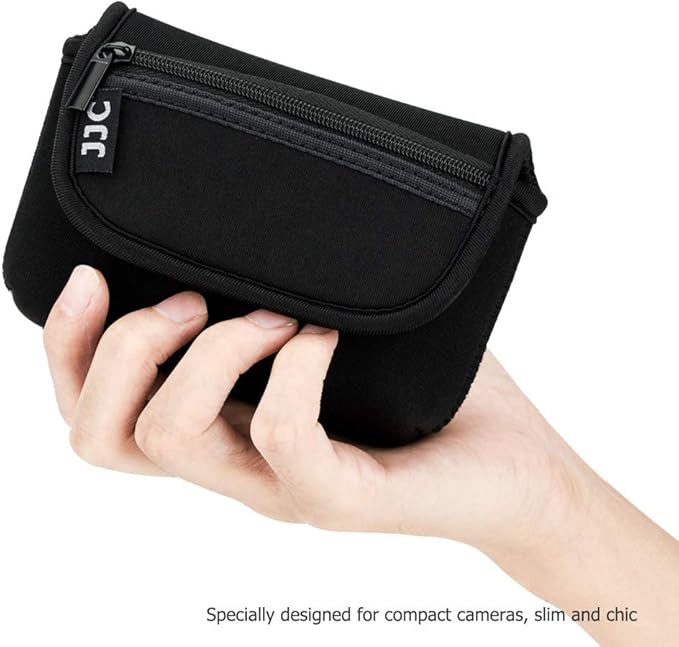 JJC Compact Camera Case Travel Pouch Sleeve for Canon G7X G9X G5X SX740 SX620 Sony ZV-1 II ZV1 ZV-1F ZV1F RX100 VII VI VA IV Olympus TG-7 TG-6 TG-5 TG-4 Fuji XP140 XP130 XP90 Ricoh GR IV III II & More