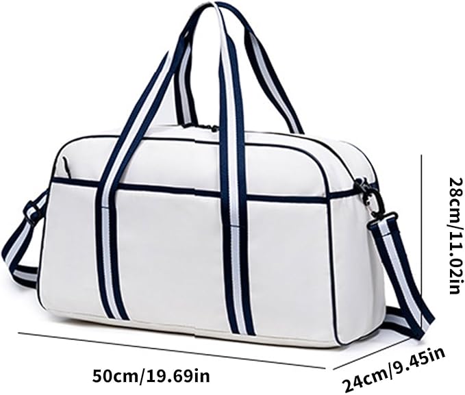 Pickleballs Toted Bag for Women Men with Paddle Cover Pocket Adjustable Shoulder Strap Duffle Large Sports Gym Bags Duffle for Travel