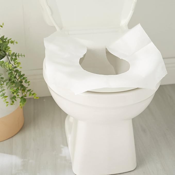 Georgia-Pacific Pacific Blue Basic Disposable Toilet Seat Covers by GP PRO (Georgia-Pacific), 1/2 Fold, 47046, 250 Covers Per Pack, 20 Packs Per Case, White