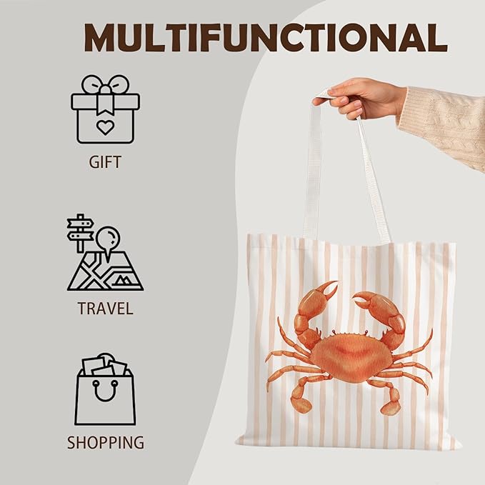 FBB Ocaen Beachy Ocean Sea Fish Reusable Grocery Shopping Bag