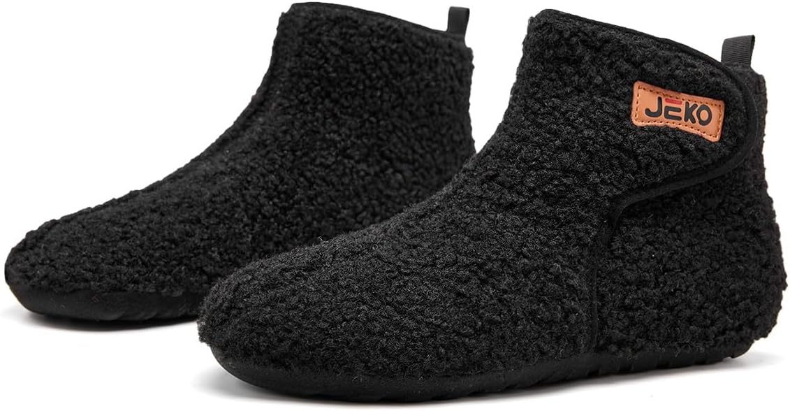 UUBARIS Bootie Slippers for Women Men Furry Warm House Sock Shoes For Indoor Outdoor Travel