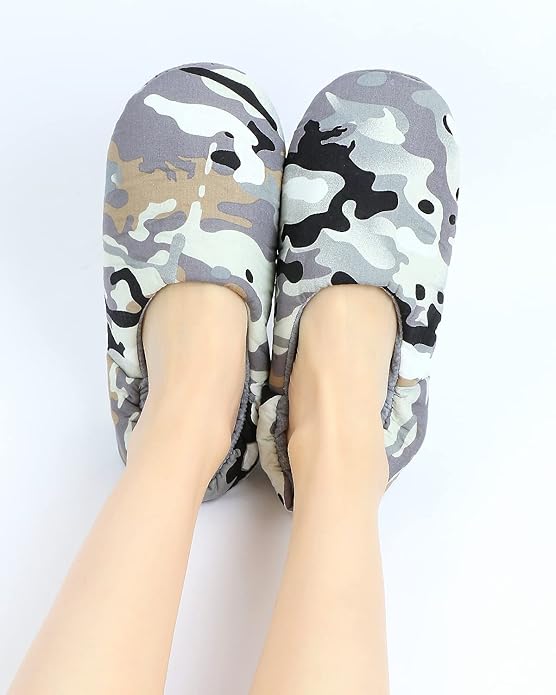 Panda Bros Women's Ballerina House Slippers,Anti-Skid Comfy Warm Ballet Style Slippers
