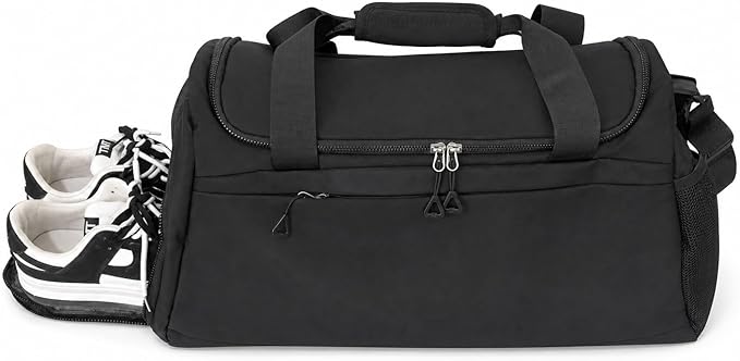 Gym Bag for Men & Women | Duffle Bag with Shoe Compartment & Waterproof Wet Pocket | for Travel, Workout, Sports & Weekend Use