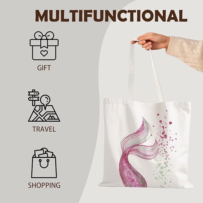 FBB Ocaen Beachy Ocean Sea Fish Reusable Grocery Shopping Bag