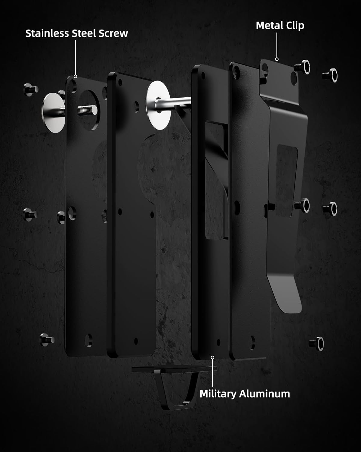 Key Organizer Compact Key Holder Metal Key Chain Minimalist key case key holder for keychain Secures 1-5 Keys