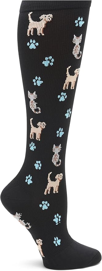 Nurse Mates Women's Calf Socks | 12-14 mmHg Compression | Superior Support & Comfort | 1 Pair