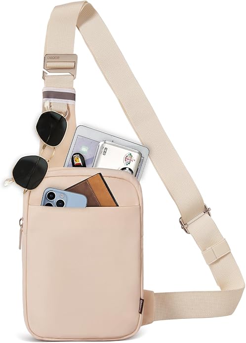 Small Sling Bag for Men and Women with RFID Pocket, Anti Theft Crossbody Chest Bag Casual Travel Bag for Hiking