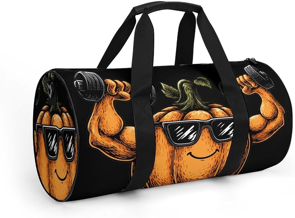 Power Pumpkin Weightlifting Mens Gym Bag for Women Sports Duffle Weekender Bags Travel Handbag Carry On