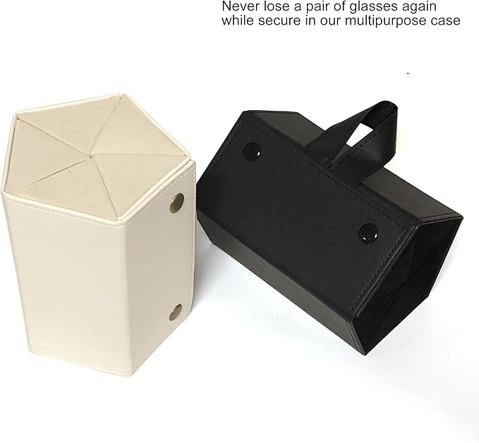 Longjet Sunglasses Organizer Travel Glasses Case 5 Slots Multiple Pairs Eyeglasses Storage Box Hanging Eyewear Holder
