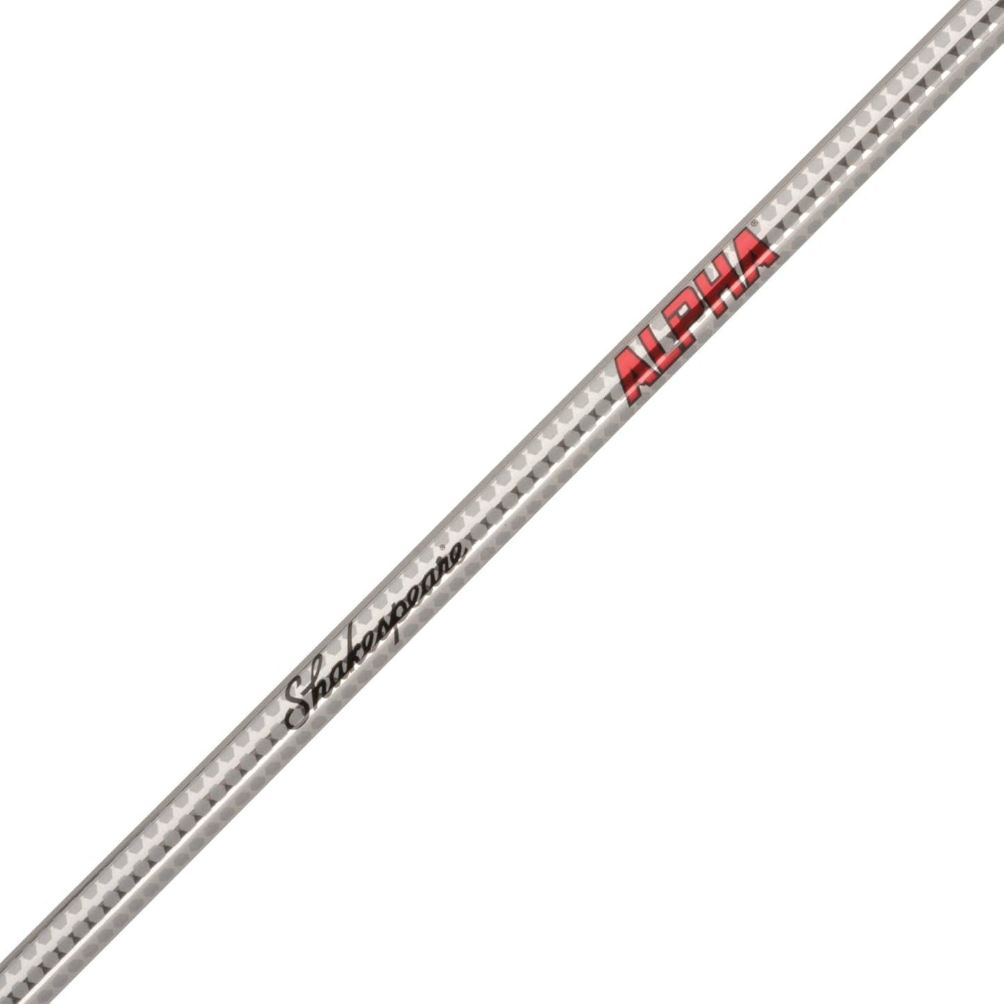 Shakespeare Alpha Medium 6' Low Profile Fishing Rod and Bait Cast Reel Combo (2 Piece),Black, White