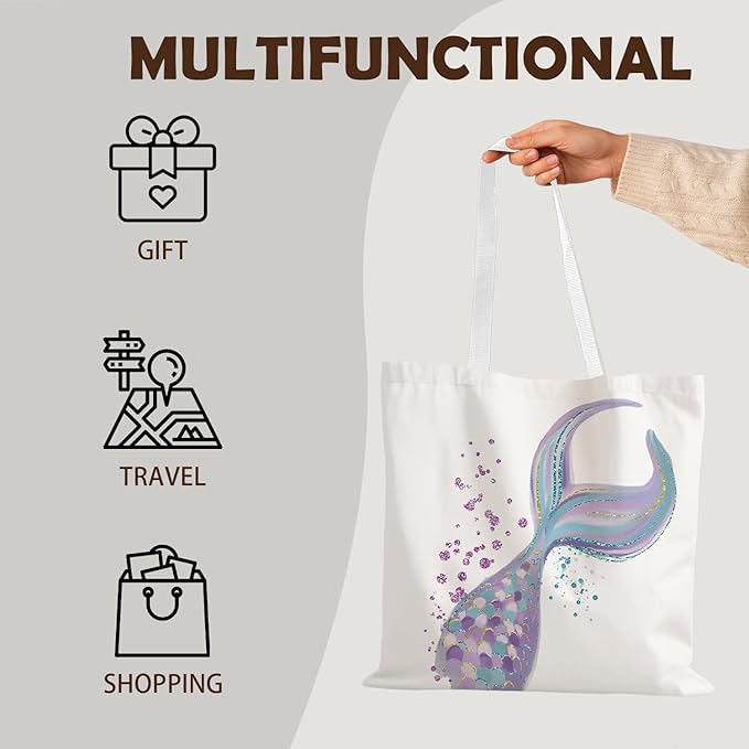 FBB Ocaen Beachy Ocean Sea Fish Reusable Grocery Shopping Bag