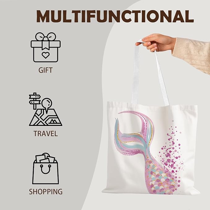 FBB Ocaen Beachy Ocean Sea Fish Reusable Grocery Shopping Bag
