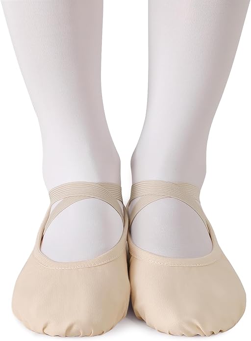 TXJ Sports Ballet Shoes for Women Girls, Women's Ballet Slipper Canvas Dance Shoes Split Sole Yoga Dance Flats