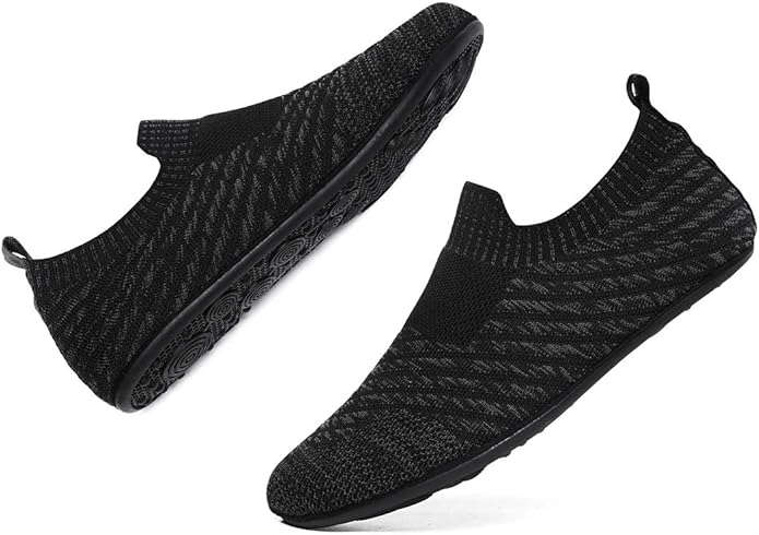ditont Non-Slip Indoor House Slippers Lightweight Comfortable Grip House Home Shoes for Men Women