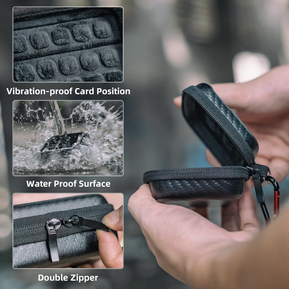 SUREWO Mini Pro Carrying Case for GoPro, Hard Shell Travel Storage Case for Go Pro Hero 13/12/11/10/9/8/7/6/5/4,DJI Osmo Action 5/4/3/2,AKASO and More