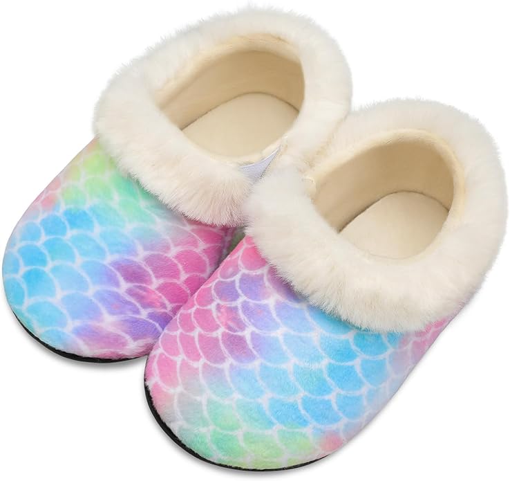 Centipede Demon Toddler Slippers for Boys Girls Slip on Kids Baby Toddlers House Shoes Lightweight Barefoot Furry Sock Shoes Indoor Outdoor Warm Walking Shoes