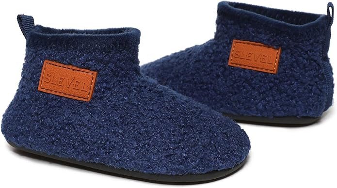 ditont Toddler Slippers Non-Slip Lightweight Comfortable Kids Indoor Grip House Home Shoes for Boys Girl